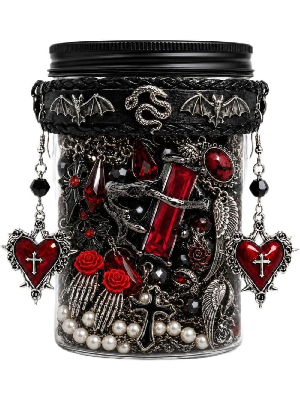 Gothic Vintage Jewelry Set for Women - Necklaces, Earrings, Rings & More!